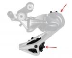 Galinio pavarų perjungėjo ratukų komplektas Shimano RD-R9100
