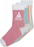 Kojinės moterims Adidas Lk Ankle S 3pp Pink Orange Blue H16376, 3 vnt.