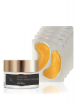 Veido priežiūros rinkinys Eclat Skin London 24K Gold: drėkinamasis naktinis veido kremas, 50 ml + paakių diskeliai, 5x2 vnt.