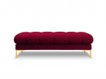 Dvivietis suoliukas Cosmopolitan Design Bali, raudonas/auksinės spalvos