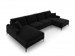 Mink&scaron;tas kampas Mazzini Sofas Madara 6S, juodas