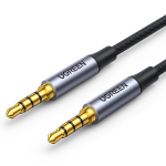 Auk&scaron;tos kokybės AUX kabelis 3,5 mm mini jack, 2 m, juodas