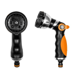 Laistymo pistoletas Bradas BLACK LINE, metalinis, 8 funkcijų