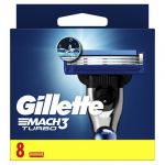 Skustuvo galvutės Gillette Mach3 Turbo, 8 vnt.