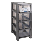 Komoda Tontarelli Linea mini, 20x28,3x43,8 cm, pilka