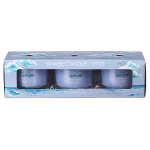 Aromatinė žvakė Yankee Candle Ocean Air glass, 3 x 37 g