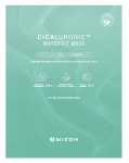 Drėkinamoji veido kaukė su hialurono rūg&scaron;timi Mizon Cicaluronic, 24 g
