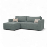 Kampinė sofa-lova Deka-S+, pilka