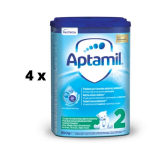 Pieno mi&scaron;inys APTAMIL 2, nuo 6 mėn., 800 g x 4 vnt. pakuotė