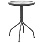 Sodo stalas, antracito spalvos, 50x71cm, plienas