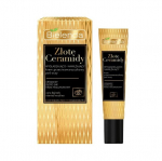 Bielenda Aukso Ceramidų Drėkinamasis prie&scaron; rauk&scaron;les akių kremas, 15ml