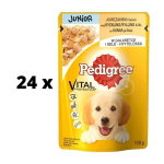 Pedigree Junior, konservai &scaron;unims su vi&scaron;tiena, 100 g.