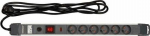 Prailgintojas elektros 3 m 6 lizdų aliuminis, juodas 72373 STHOR