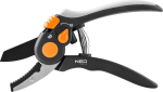 Neo Tools vienrankės žirklės 200 mm, iki 18 mm &scaron;akoms, reguliuojamas tarpas