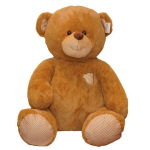 TULILO Pliu&scaron;as Oktawian Teddy Bear Sėdintis rudas 75 cm, Color
