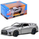 Metalinis modeliukas Nissan GT-R R35, pilkas