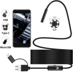 Mini endoskopinė kamera su kietu laidu ir LED ap&scaron;vietimu