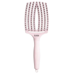 Stačiakampis plaukų &scaron;epetys Olivia Garden Fingerbrush Combo Large Pastel Pink