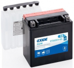Exide moto akumuliatorius 12V 18Ah YTX20CH-BS AGM 150x87x161+-