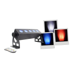 LED BAR &scaron;viesos efektas BoomTone DJ Super Babybar Black