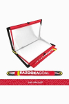Sulenkami futbolo vartai BazookaGoal (matmenys 1,2 x 0,75 m) - Raudona
