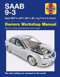 Saab 9-3 petrol and fiesel owners workshop manual