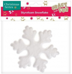Styroporinė snaigės dekoracija 13,5 cm