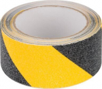 Rebel neslystanti juosta ,0,75 mm x 50 mm x 5 m, juoda ir geltona