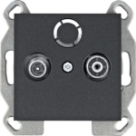 Hager Lumina2 Rtv galinis lizdas juodas Wl3013