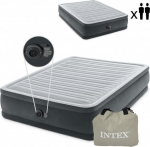 Pripučiamas čiužinys Intex 64414ND, 203 x 152 x 46 cm, su elektrine pompa, 2 asmenims