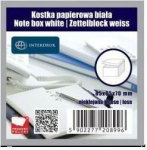 Baltas neklipu popieriaus blokelis 85x85x70 mm