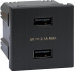 Kontakt-simon K45 45x45 Usb įkroviklio modulis, 2x Usb