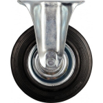 Ratukas vežimėliui d-100mm, 60kg, guminis, juodas Vorel (87302)