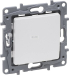 Legrand Niloe Selection vieno mygtuko jungiklis, 6a, perlo spalvos