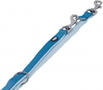 Nobby Classic Preno reguliuojamas pavadėlis 200cm, 15/20mm, &scaron;viesiai mėlynas