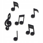 Magnetukai natelės, 6 vnt. - muzikinė namų puo&scaron;mena