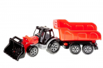 Žaislinis traktorius Max Tractor, su įkrovikliu ir priekaba