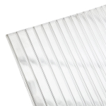 Kanalinis polikarbonatas 16mm, skaidrus, 2,10 x 4 m