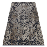 Dywan nowoczesny MUNDO E0681 ornament, ramka vintage outdoor beż / juoda