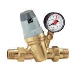 Caleffi 3/4" slėgio reduktorius su manometru