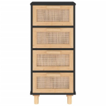 Spintelė 40x30x90cm, juoda/ruda