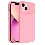 Slide dėklas dėl Iphone 15 Plus ry&scaron;kus rožinis