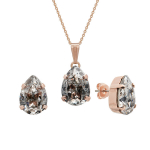 Papuo&scaron;alų rinkinys moterims DiamondSky "Venus II (Silver Patina)" su Swarovski kristalais DS00S412