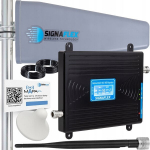 Signaflex GSM+3G+4G LTE+3, GALINGAS GSM 3G 4G 4G LTE SIGNALO STIPRINTUVAS JUODAS LCD EKRANAS