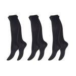 Unisex kojinės iki kelių su nespaudžiančia juosta Footstar 71009, juodos