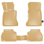 Guminiai kilimeliai beige 3D RIZLINE BMW 5 E60/E61 (2003-2010)
