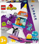 LEGO&reg; 10422 DUPLO Space Shuttle Adventure trys viename, raketų konstravimo žaislas, mokomasis žaidimas