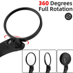 Rockbros 26210001004 rear right bicycle mirror - black