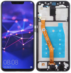 Originalus "Huawei Mate 20 Lite" LCD + jutiklinis ekranas SNE-AL00 SNE-LX1 (restauruotas) Juodas rėmelis