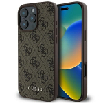 Guess 4G Classic iPhone 16 Pro Max dėklas - rudas